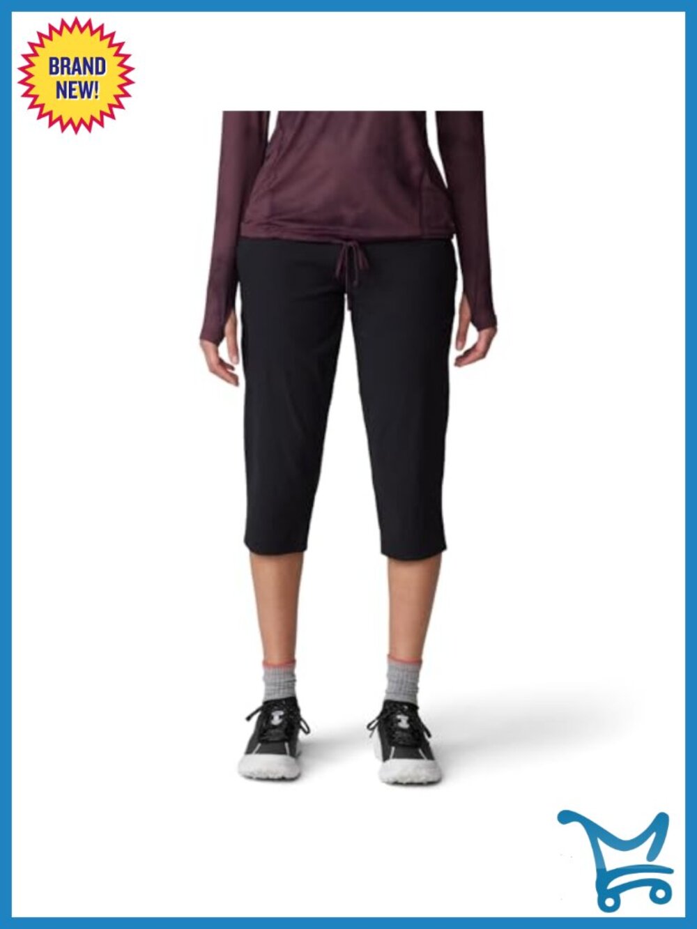 Womens Dynama Capri UPF 50+ Nylon Blend Hiking Outdoor Pants